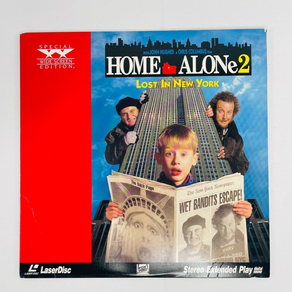 Fox Video Home Alone 2 Lost in New York Laserdisc LD Rare Christmas Collectible